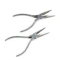 eChenZiWoDianZiKeJiYo 1Pcs สแตนเลสสตีลศัลยกรรมกระดูก Vise เข็มคีมจมูกหยักขากรรไกรกระดูก Forcep Veterinary Orthopaedics Instrument