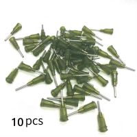 【CC】 10Pcs 14G Dispensing  blunt point needle syringe tip for solder UV glue other liquid green