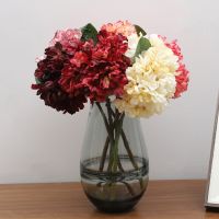 [COD] Kwai Fong New French Hydrangea Artificial Flowers Decoration Wedding Set Fake Bouquet Wholesale