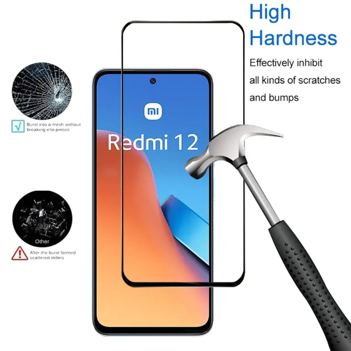 hd-protective-glass-for-xiaomi-redmi-12-c-screen-protectors-redmi-note-12-s-pro-plus-5g-tempered-glass-camera-lens-film-redmi12-pelicula-cristal-templado-redmi-12c-12r-note12s-anti-scratch-phone-front