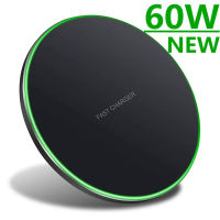 60W Wireless Charger Pad Stand สำหรับ  13 12 11 Pro Xs Max Mini Xr Samsung Xiaomi Induction Fast Wireless Charging Station