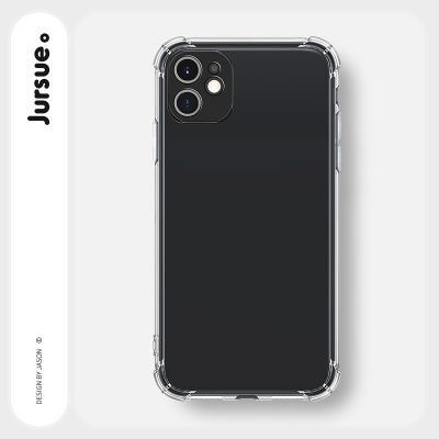 JURSUE เคสไอโฟน เคสซิลิโคนนุ่มกันกระแทกใสน่ารักตลก เคสโทรศัพท์ Compatible for iPhone 13 12 11 Pro Max SE 2020 X XR XS 8 7 6 6S Plus พลัส
