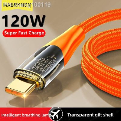 Chaunceybi 120W 6A USB C Cable Super Fast Cables Charger Wire P40 Type Data Cord