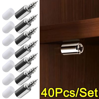 40/2PCS Integrated Self Tapping Screws Partition Brackets Fixing Screw for Wine Cabinet Glass Dragging Shelves Particle Brackets