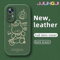 Jlingji เคสสำหรับ Xiaomi 12 Lite 12 Pro,เคสแฟชั่นลายกระต่ายบางดีไซน์ใหม่นุ่มหนังซิลิกาเคสโทรศัพท์เจลฝาปิดเลนส์เต็มกล้องกันกระแทกเคสกันกระแทก