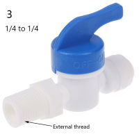 [Undistracted] 1/4 "Ball Valve Inline TAP Quick Connect PUSH Fit RO Water Reverse Osmosis