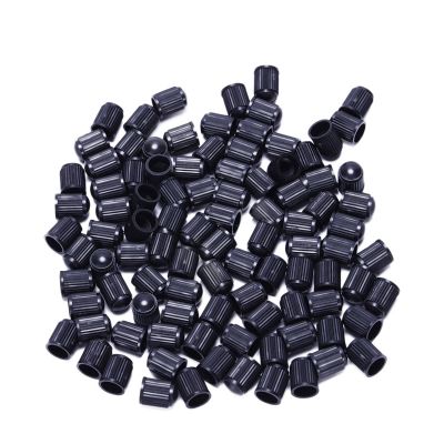 Set of 500 - Black Plastic Replacement Valve Caps. Cars, Trucks, Motorcycles, ATV. Schrader Tire Caps.