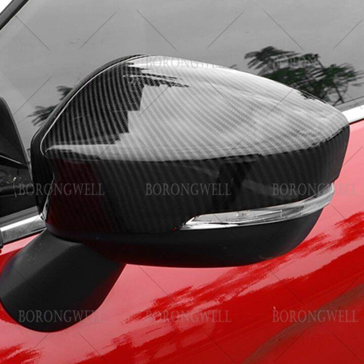 For Mitsubishi Xpander carbon fiber pattern car side mirror cover