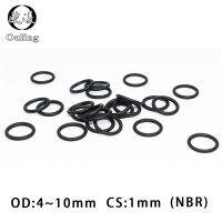 50PC/lot Rubber Ring Black NBR Sealing O-Ring 1mm OD4/4.5/5/5.5/6/6.5/7/7.5/8/8.5/9/9.5/10mm O Ring Seal Nitrile Gasket Washer Gas Stove Parts Accesso