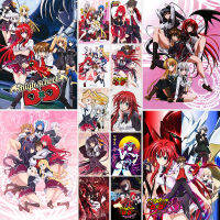 DxD โรงเรียนสูง2ชิ้นขนาด40X60ซม. โปสเตอร์ลามิเนตการ์ตูนแอนิเมชั่นกระดาษ0000สติกเกอร์ภาพวาดฝาผนังแขวนสองมิติสำหรับสาวสวย