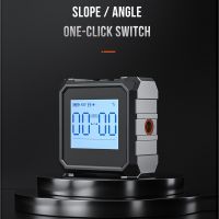 ✷ Mini Digital Protractor Inclinometer Electronic Angle Level Box Magnetic Base Measuring Tools Laser Level Ruler USB Charging