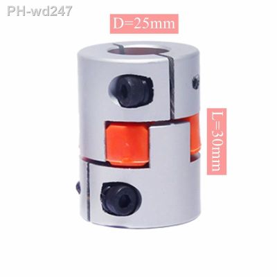 D25L30 Coupler D25 L30 three Jaw Aluminium Plum Flexible Shaft Coupling Motor Connector Flexible Coupler 4/5/6/6.35/8/10/12/14mm