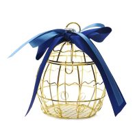 1pc metal gold vintage retro bird cage candy boxe deco mariage dragees pour mariage gift box for guests party birthday Souvenir Storage Boxes