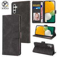 XICCI เคสโทรศัพท์สำหรับ Samsung A14 5G/A34 5G/A54 5G/A24 4G เคสหนังแบบคลาสสิกป้องกันการตกและป้องกันเคสแบบพับปิดได้กันกระแทก