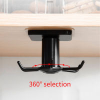 2021360 Degrees Rotated Kitchen Hooks Self Adhesive 6 Hooks Home Wall Door Hook Handbag Clothes Ties Bag Hanger Hanging Rack