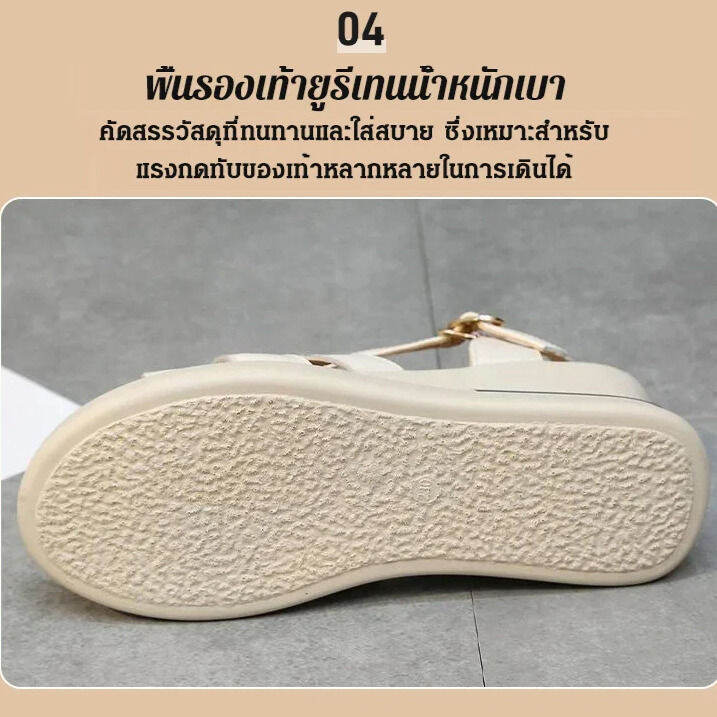 hot-sale-platform-รองเท้าแตะส้นเตารีดทรงโรมัน