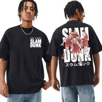 Japanese Anime Sakuragi Hanamichi Kaede Rukawa T-shirt Manga The First Slam Dunk T-Shirt for Men Cotton Short Sleeve Tees XS-4XL-5XL-6XL