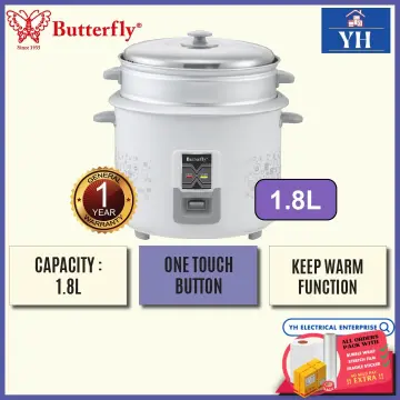 New Butterfly Stainless Steel SS Inner Pot Rice Cooker BRC SS150