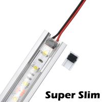 1Pcs 2pin 3528 5050 Slim แถบไฟ LED เชื่อมต่อสำหรับ8Mm 10Mm IP20แถบไฟ LED To ลวดเชื่อมฟรีเชื่อมต่อโปรไฟล์อลูมิเนียมช่อง