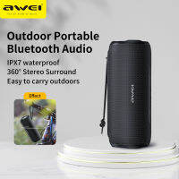 Awei Y669 บลูทูธกลางแจ้ง TWS กันน้ำแบบพกพาไร้สาย IPX7 ลำโพง Super Power 3D Stereo Surround Sound Interconnection Speaker