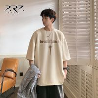 2 rz faux suede of mens short sleeve T-shirt male countries popular logo new summer loose high street joker render unlined upper garment to coat --ntx230801✱