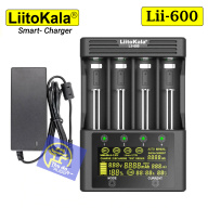 Bộ sạc pin thông minh Liitokala Lii-600, dòng sạc nhanh 3000mA màn hình LCD cảm ứng, test dung lượng pin thumbnail