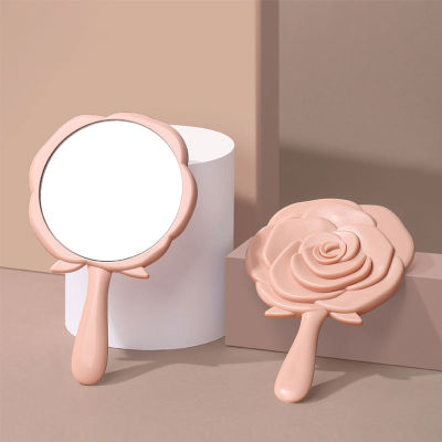 Handheld Vanity Mirror Vintage Rose Makeup Mirror Hand Mirror Pocket Mirror Makeup Vanity Cosmetic Compact Mirror for Women Mirrors