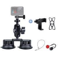 ⊙♛♚ Suction Cup with Tripod Adapter Screw Phone Clamp Anti-lost Siliconssss4