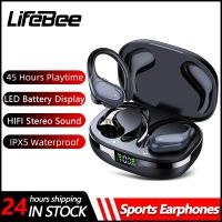 ☸ LIFEBEE X17 Wireless Earbuds Built in Noise Cancellation Mic Clear Calls Bluetooth Sports Running Headphones with Earhook Stereo