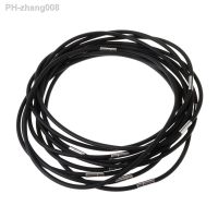 10pcs Black Braided Wax Leather Rope DIY Necklace Cord Chain Braided Rope Jewelry Making with Clasp Gift Fashion