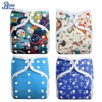 All In One Reusable Baby Diaper Night Diaper Breathable Comfortable Suede Newborn Cloth Diapers Adjustable Nappy Waterproof