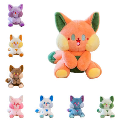 138in Doll Fox Plush Cartoon Stuffed Toy Home Decoration Multicolor Gift Kids