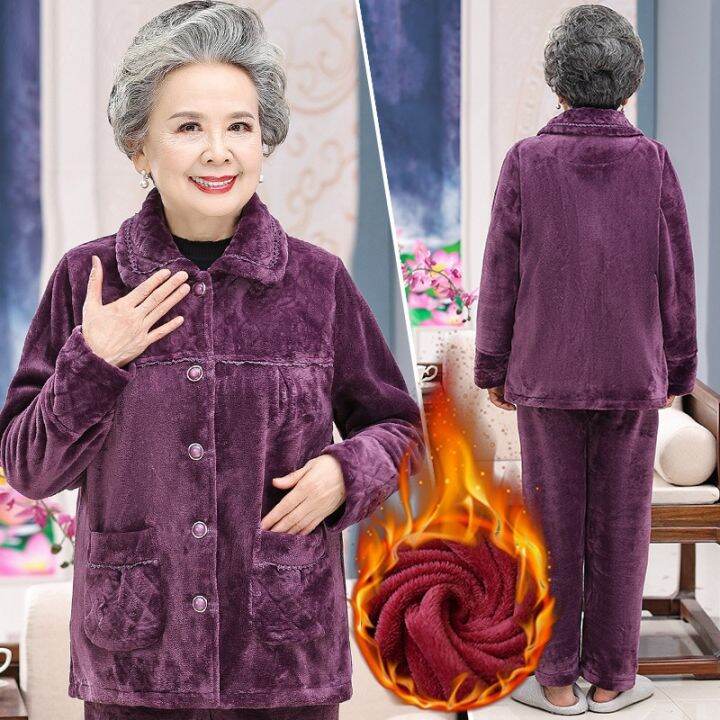 top-the-elderly-pajamas-women-with-velvet-autumn-winter-clothes-flannel-mother-grandma-leisurewear-suit-warm-old-woman