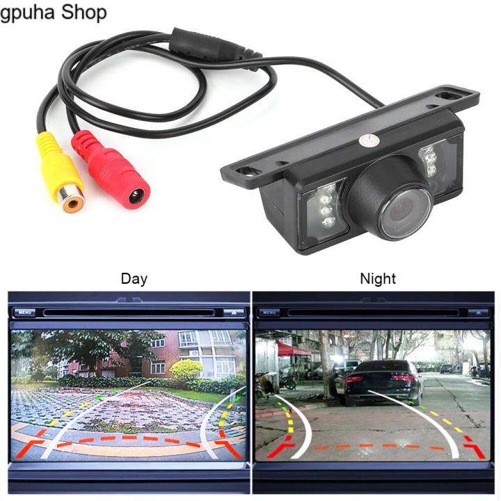 gpuha-shop-สิ่งดีๆแนะนำ-รถดูกล้องมองหลัง-rearview-monitor-7ledการมองเห็นได้ในเวลากลางคืนccdกันน้ำจานสั้นจอมอนิเตอร์ดูการจอดรถถอยเข้าuniversal