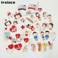 【DT】hot！ Cartoon Syringe Stethoscope Microscope Enamel Brooch Jewelry Pins for Doctor Student Lapel