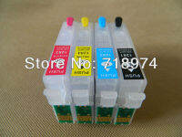 ตลับหมึกเติม4สี/Sett1281/T1282/T1283/T1284สำหรับ Epson Stylus Sx130/S22/Sx225/Sx425w/Sx435w/เครื่องพิมพ์ Sx445w