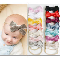 24PcsLot, Cheapest Mini Velvet Baby Hair bow,Elastic Girls Hairband,Newborn Infant Nylon headband, Newborn hairtie Accessories