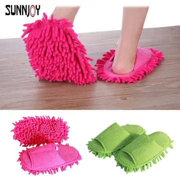 Floor Cleaning Removable Washable Mopping Shoes Lazy Mopping Slippers Mop  Covers Warmth and Cleaning Strength Cleaning