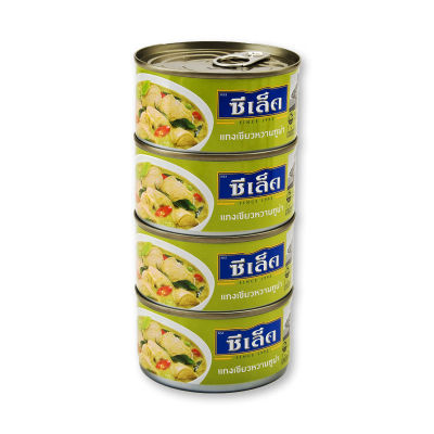 สินค้ามาใหม่! ซีเล็ค ทูน่าแกงเขียวหวาน 185 กรัม x 4 กระป๋อง Sealect Tuna in Green Curry 185g x 4 Cans ล็อตใหม่มาล่าสุด สินค้าสด มีเก็บเงินปลายทาง