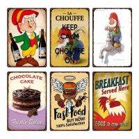 【HOT】▩❁▤ Menu Plaque Tin Sign Shabby Metal Poster Iron Plates Bar Pub Restaurant Decoration