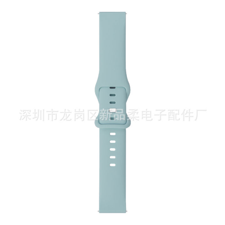 ใช้บังคับ-amazfit-gtr-สายนาฬิการุ่นใหม่สายซิลิโคนหัวเข็มขัดสีทึบสายซิลิโคนกีฬา