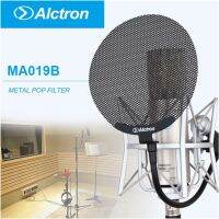 Alctron MA019B Pop Filter หน้าจอป๊อปลมแบบสองชั้นพร้อมคลิปหนีบคอห่าน 360 °ที่ยืดหยุ่นได้ดีขึ้น