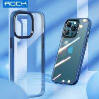 325วังฮีขายดี - /  เคสกันชนใสสำหรับ iPhone 14 Pro MaxROCK Cover Anti-Scratch Ultra Hybrid Hard Clear Back Soft Panel Case สำหรับ iPhone 14