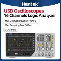 Hantek Oscilloscope MPO6102D ดิจิตอล Series 2ช่องสัญญาณแบบพกพา Osciloscopio 100Mhz แบนด์วิดท์ USB Oscilloscopes + 16ช่อง Logic Analyzer