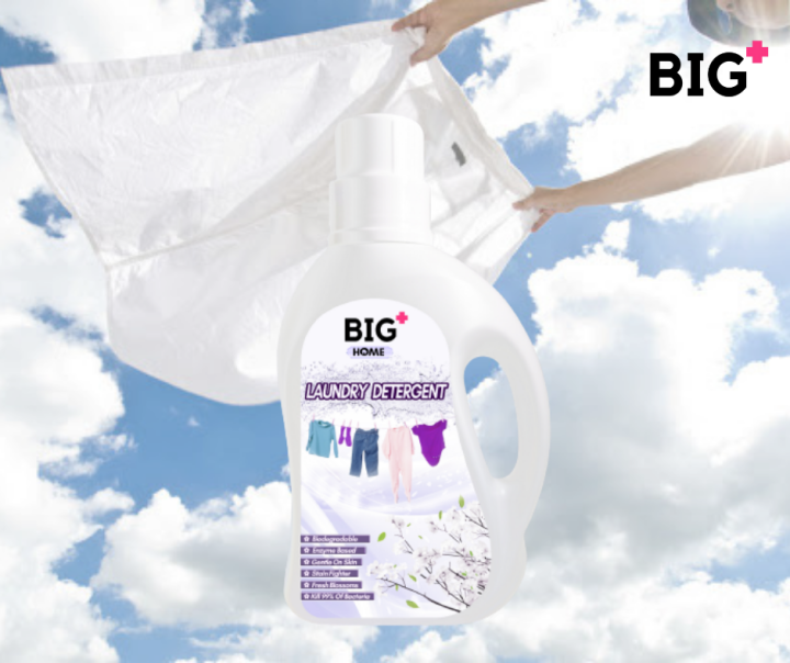 BIG+ Laundry Detergent 2000ml Super Cleaning Biodegradable Enzyme Tough