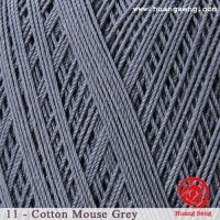 Mercerized cotton crochet mouse grey