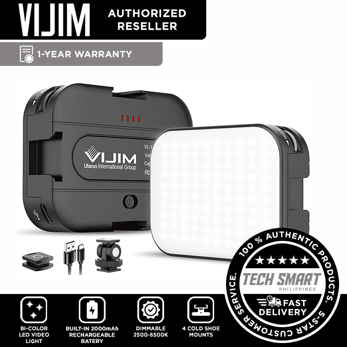 VIJIM by ULANZI VL100C BiColor LED Video Light on Camera,Mini