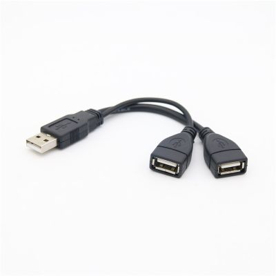Chaunceybi 15cm 30cm USB A 1 male to 2 Female Data Hub Y Splitter Charging Cable Cord Extension