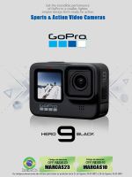 Gopro HERO 9 Black Action Camera 4K 5K With Color Front Screen Sports Cam 20MP Photos, Live Streaming Go Pro HERO 9