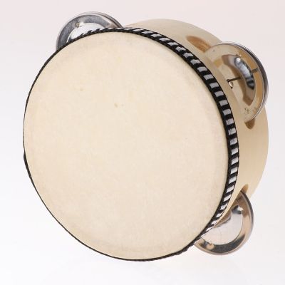 ：《》{“】= 4/6/8Inch Wooden Hand Held Tambourine Drum With Metal Jingles Percussion Musical Instruments Toys For Children Music Game Dance